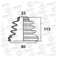 Пыльник привода AVANTECH BD0110 B T4DPZD 1439707509