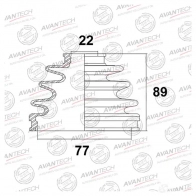 Пыльник привода AVANTECH 1439707498 H6 8HC BD0119