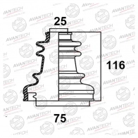 Пыльник привода AVANTECH BD0208 1439707538 DLDCX 6