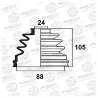 Пыльник привода AVANTECH 1439707544 EWQ23 T BD0210