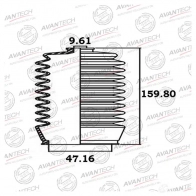 Пыльник рулевой системы AVANTECH BS0105 NGPKN U7 1439707531
