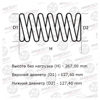 Комплект усиленных пружин подвески (2шт. В одной упаковке)