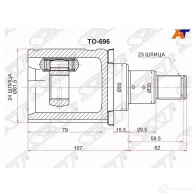 Шрус внутренний LH TOYOTA CAMRY ##V50 2GRFE 11- SAT 1440544014 TO-696 PNGC AM