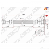 Шланг тормозной передний (Таиланд) MAZDA TITAN 89- SAT ST-W024-43-820 1422809531 FLT8 Z