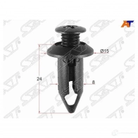 Клипса защиты бампера GM/FORD/DAEWOO (1 шт.) SAT CFH DO ST-M10954 1440517284