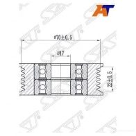 Обводной ролик приводного ремня MAZDA 3/6/ATENZA/CX-5 08-