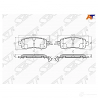 Колодки тормозные перед NISSAN TEANA J33 RUS 14-