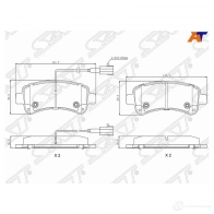 Колодки тормозные зад CITROEN JUMPER BOX/BUS 16-/FIAT DUCATO 16-/PEUGEOT BOXER 16-