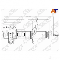 Стойка задняя NISSAN X-TRAIL 00-07 RH SAT 1422815408 ST-55302-8H625 8 GW220