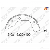 Колодки тормозные зад SUZUKI SWIFT ZC/ZD 05-10 SAT 1440537174 6 RA5U7U ST-53200-63J02