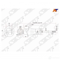 Амортизатор задний TOYOTA AVENSIS 03-08 LH=RH