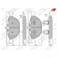 Колодки тормозные перед BMW X5 E53 4/4/4/8i 01-06