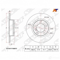 Диск тормозной перед BMW 3 E36 94-00