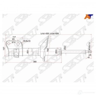 Стойка передняя SUBARU FORESTER 97-02 LH SAT 1422820349 SQ 5XV8 ST-20310-FC050