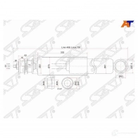 Амортизатор FR ISUZU TRUCK CXK/CXZ 80- (10 тонн) LH=RH SAT 1422807503 XI 4W1Y ST-1-51630-053-2