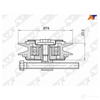 Ролик натяжителя кондиционера NISSAN PATROL/SAFARI RD28 SAT 1422817241 ST-11925-22J00 J9P XC