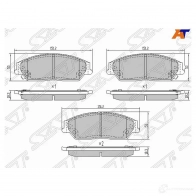 Колодки тормозные перед TOYOTA CAMRY #CV40/#CV50 UAE