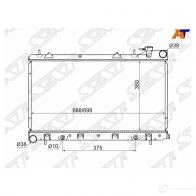 Радиатор SUBARU FORESTER/IMPREZA 02- SAT 1422820733 SG-SB0001-02 K83 VO