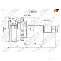 Шрус наружный NISSAN ALMERA N16 00-11 SAT CN 7JX 1422817408 NI-854A42