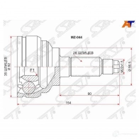 Шрус наружный MAZDA MPV 2.3 L3 LW3 02- SAT 1422810558 MZ-044 4V YW1