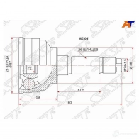 Шрус наружный MAZDA MPV LW#/FS/GY 99-06 SAT 7A XL40 MZ-041 1422810557