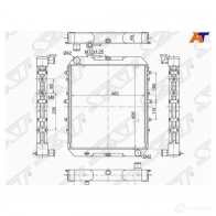 Радиатор MAZDA TITAN 95- VS/TF с горловиной SAT MZ0085 1422810750 U 0FTF67