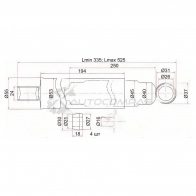 Амортизатор задний Mitsubishi CANTER FE2/ FE11/FE134/FE3/FE4/FE6 слева=справа