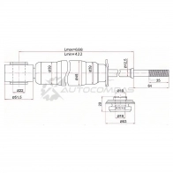 Амортизатор задний Toyota ESTIMA 00- слева=справа SAT O FGJRF 1422828251 ST4853129935