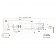 Амортизатор задний HONDA FIT/ARIA/MOBILIO 01- слева=справа SAT PEF 1L ST52610SAAG02 1422803031