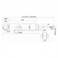 Амортизатор задний HONDA STEPWGN/S-MX 96-02 слева=справа SAT ST52611S47004 1422803030 K 5S2CV