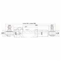 Амортизатор задний Mitsubishi PAJERO/MONTERO IO/JR/PININ 98-07 слева=справа SAT U55H3 MY STMR554620 1422812744