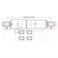 Амортизатор задний Toyota DYNA 200/TOYOACE G25 95-05 слева=справа SAT BSWPN X ST4853180443 1422807667