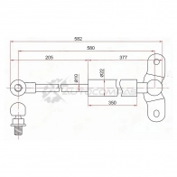 Амортизатор крышки багажника HONDA ODYSSEY RA6 99-03 слева SAT 1422803109 REMF IIP ST04746S3N000