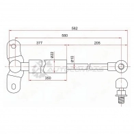 Амортизатор крышки багажника HONDA ODYSSEY RA6 99-03 справа SAT 1422803108 ST04741S3N000 CWZ DC