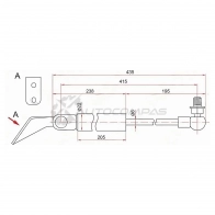 Амортизатор крышки багажника NISSAN TIIDA C11 04-14 справа SAT TZUY5 G 1422815528 ST90450EL00A