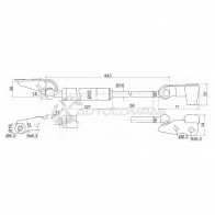 Амортизатор крышки багажника Toyota IPSUM M2 01-09 справа SAT 7 XJ326 ST6895044070 1422823216