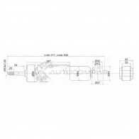 Амортизатор передний NISSAN ATLAS/CONDOR 4WD 92- слева=справа SAT 1422815377 ST561000T825 UDCVK5 Y