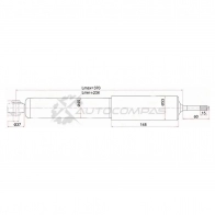 Амортизатор передний Toyota HIACE 05- слева=справа SAT L1N YSL 1422828253 ST4851180107