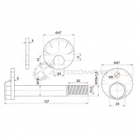 Развальный болт Toyota DYNA 150/GRANVIA/GRAND/REGIUS/TOURING HIACE 87 SAT IC RIF9 1422823647 ST4819026020