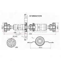 Кардан AUDI Q5 09-12 SAT 1440546329 ST8R0521101B 86N5 A