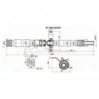 Кардан MITSUBISHI ASX GA2W 10-OUTLANDER CW4W 05 SAT 1440530824 ST3401A022K RNVO HS