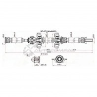 Кардан Toyota HIGHLANDER 07-10 GSU45 (в сборе) SAT 7UGDLM W ST3710048030 1422827923