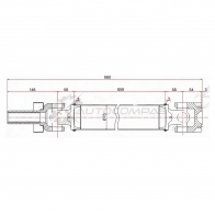 Кардан перед MITSUBISHI PAJERO V4W 6G72/MONTERO V4W 6G72 SAT ST1230011 1440986298 F1AY DW