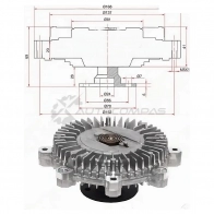 Вискомуфта HYUNDAI PORTER 04-/KIA SORENTO 06-09 SAT ST252374A100 1422806990 8JK 0N