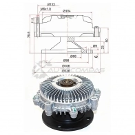 Вискомуфта Toyota ESTIMA EMINA/LUCIDA 3C-T SAT 1422825448 3V 2UGCP ST1621064030