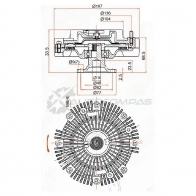 Вискомуфта Toyota HILUX,LAND CRUISER PRADO 5VZ-FE 95 SAT 1422822368 CDX IZ ST1621062030