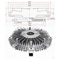 Вискомуфты MITSUBISHI PAJERO V8/9W/PAJERO IV 06- 4M41 3.2D SAT ST1700002 T 9DJC8 1440531761