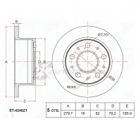 Тормозной диск задний CITROEN JUMPER/FIAT DUCATO/PEUGEOT BOXER 2.0-2.8HDI 02