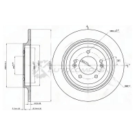 Тормозной диск задний HYUNDAI TUCSON 15-/KIA SPORTAGE 15