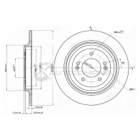 Тормозной диск задний HYUNDAI TUCSON 15-/KIA SPORTAGE 15 SAT ST58411D3700 H39 JRFJ 1440522635